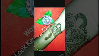 🔐 இதயத்தைத் திறக்கும் மெஹந்தி! ❤️Simple & Cute Lock Key Mehndi ✨#lock #key #mehandi #art #henna