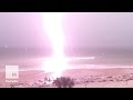 Captivating slow motion footage shows moment lightning strikes a beach  mashable