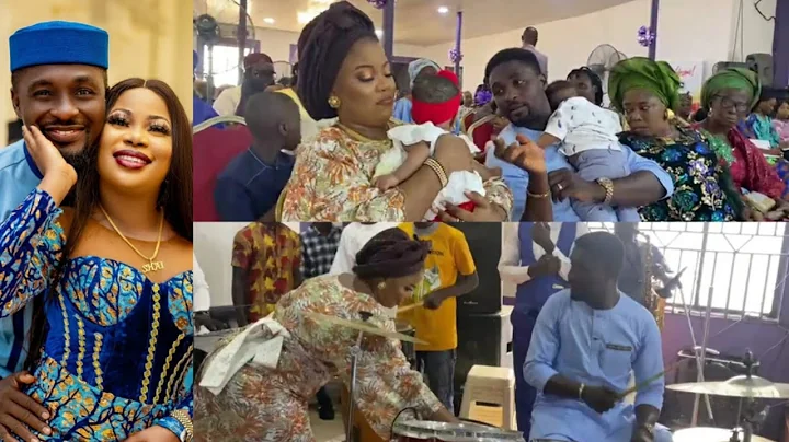 BRAVO! ACTRESS SEYI EDUN SO PROUD OF HUBBY NIYI JOHNSON AS HE TURN DRUMMER@BABY DEDICATION
