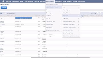 Create Netsuite Custom Fields for Publishing on eBay, Amazon or Walmart