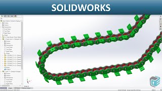 SOLIDWORKS  Chain Component Pattern