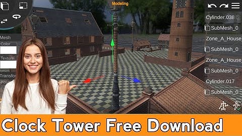 Clock Tower Model Free Fire 3D Model Clock Tower || How Model Download