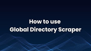 How to use Global directory Scraper?