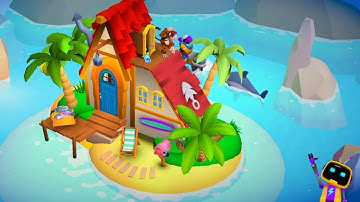 Tiny Robots Portal Escape - Chapter 2 Alternative Level |Shark Attack| Gameplay Solution Walkthrough