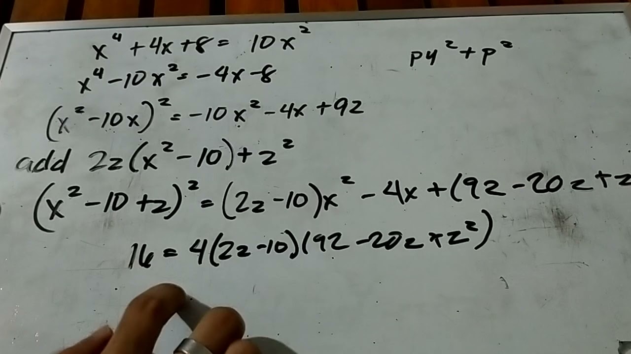Quartic Equation using Ferrari's Method