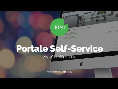 SysAid Portale Self-Service [Webinar]