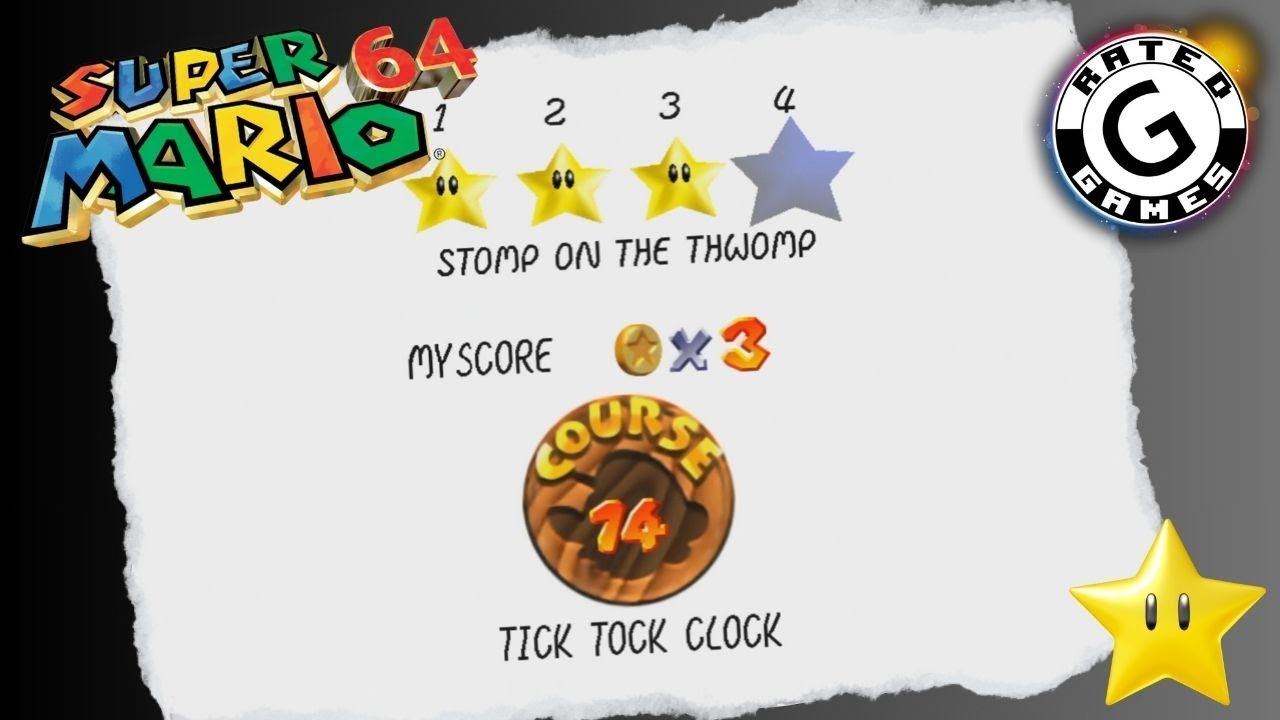 Stomp on the Thwomp | Tick Tock Clock 4th ⭐ | Super Mario 64 - YouTube