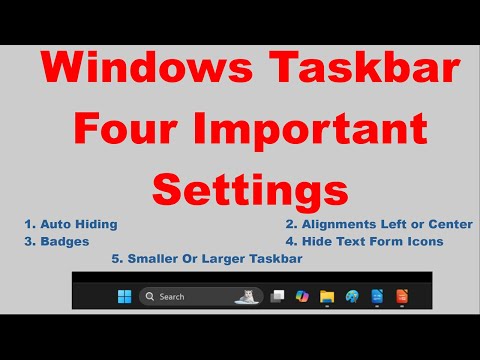 Windowsタスクバーの4つの重要な設定