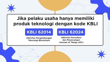 Panduan Pelaporan Produk Teknologi Blockchain & Internet of Things (IoT)