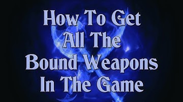 Skyrim How To Get All The Bound Weapons In The Game👍