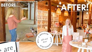 The Making of Mill & Meadow | Storefront TRANSFORMATION! Opening a Brick and Mortar Small Business