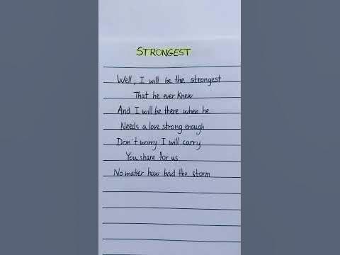 Alan Walker & Ina Wroldsen - Strongest (Lyrics Music 2021) - YouTube