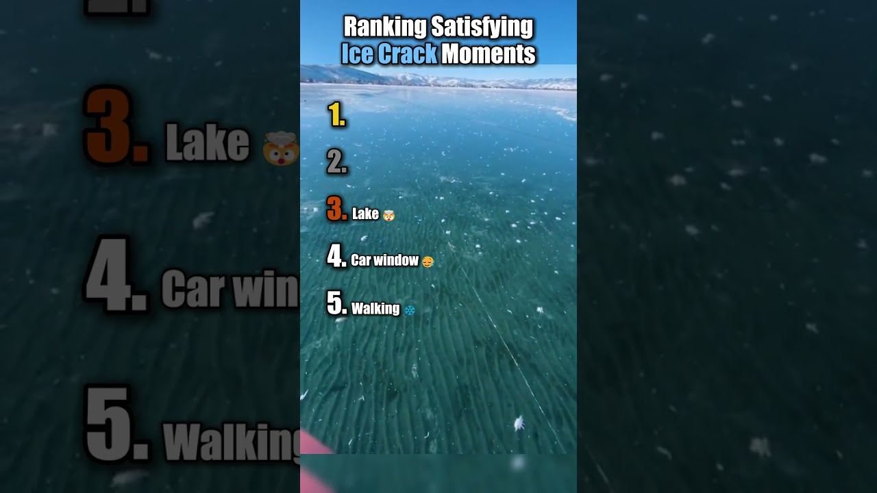 Ranking Satisfying Ice Crack Moments 