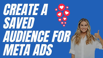 How to Create a Saved Audience in Facebook Ads | Easy Targeting Tutorial