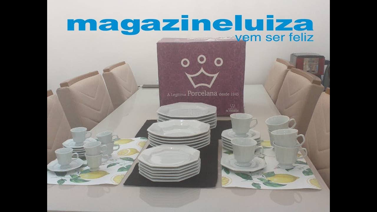 Aparelho de jantar eterna cha E cafe 42 pecas porcelana schmidt no