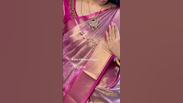Just Rs.999 Katan semi silk saree at unbelievable price   Whatapp 9789798150 #shorts