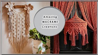 Amazing MACRAME Creations by Talented Instagram Bloggers / Boho DECOR / Weaving / Modern Macrame