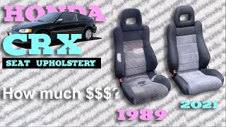 Honda CRX Seat Upholstery Make it So