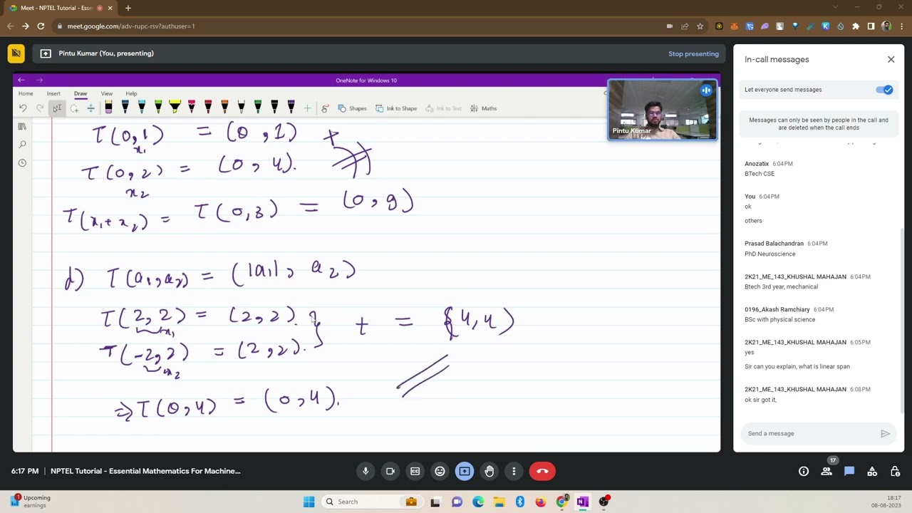 NPTEL Essential Mathematics For Machine Learning Week 2 Tutorial
