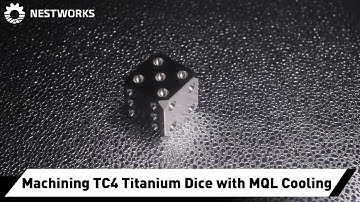 NestWorks Desktop CNC: Machining Titanium Dice with Minimum Quantity Lubrication Cooling System