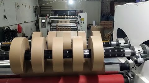Kraft Paper Jumbo Roll Slitter Rewinder Machine With Special Rewinding Shaft