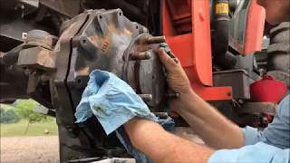 Kubota M4900 & M105x front axle bearing and seal replacement