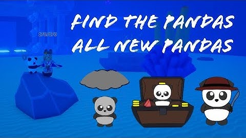 Find The Pandas All New Pandas Update | Roblox Find The Pandas