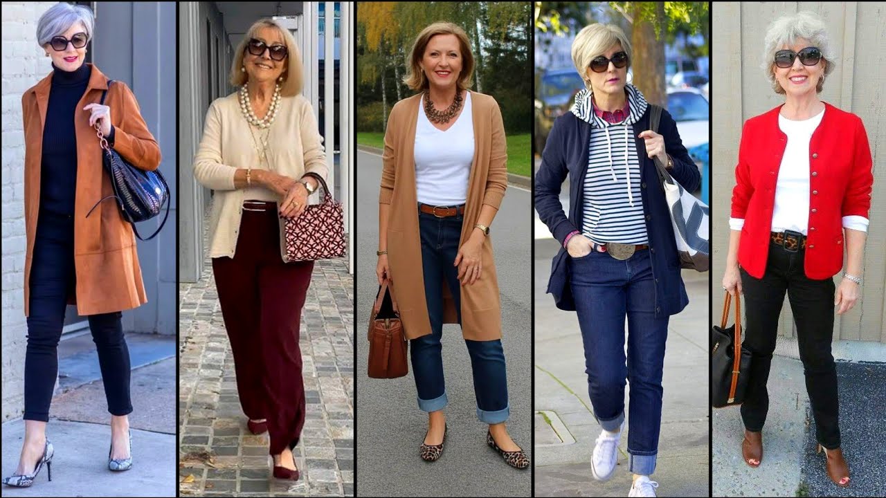 Естественные пожилые женщины старше 50, 60 и 70 лет | Лучшие элегантные модные тенденции для пожи...