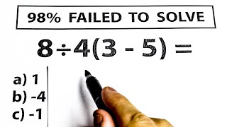 Mathematician Explains | 🔥 98% of Students Failed To Solve