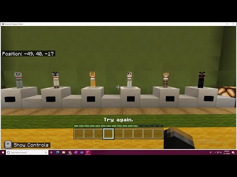 Minecraft Education Edition- Python Walkthrough, Lesson 4- Lists, Activity 3, Task 1