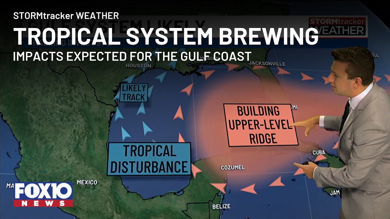 Tropical system to bring heavy rain to the Gulf Coast - YouTube