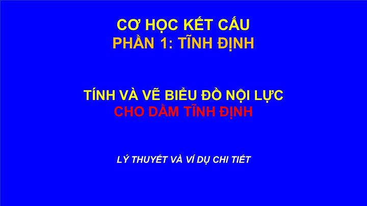 Hướng dẫn tính nội lực của khung phẳng tĩnh định