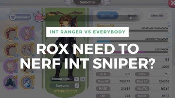 ROX NEED TO NERF INT SNIPER/RANGER? Ragnarok X GVG Ranger 3rd Job INT Falcon Build
