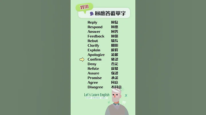《回应答复单字》一起背更好记！#英语单字 #英语学习 #英语跟读  #英文听力 #英文单词 - 天天要闻