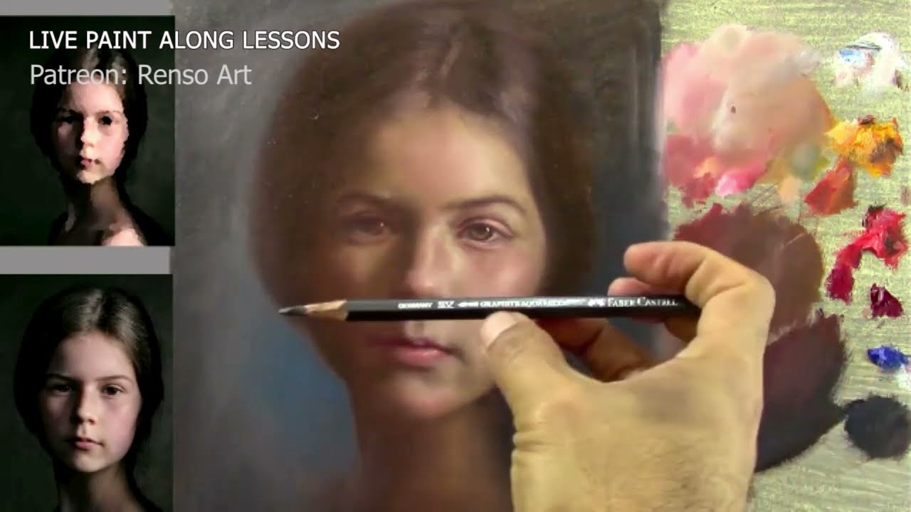 Alla prima oil painting (extract from Patreon lessons)