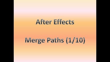 สอน After Effects : การใส่คุณสมบัติให้รูปทรงด้วย Merge Paths (1/10)
