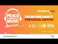 Peace through music a global event for social justice  200 musicians unite for peace