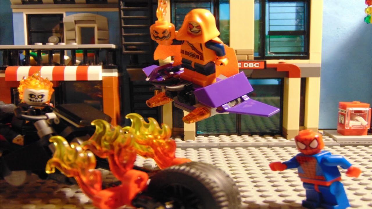 Lego Spiderman and Ghost Rider Team Up! YouTube