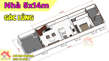 AN2212 - Nhà Cấp 4 Gác Lửng 5x14m (đất 5x18m) 3 Phòng Ngủ | Nhà Đẹp Anhouse