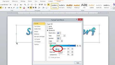 Microsoft Word: How to Change the WordArt Fill Color