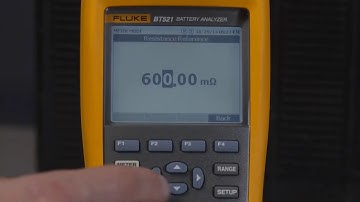 How to Set Measurement Thresholds On Fluke 500 Series Battery Analyzer