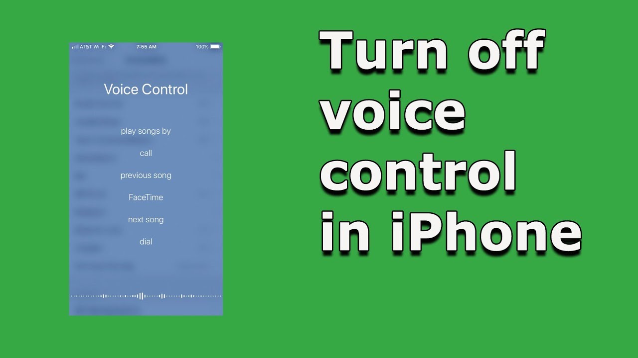 How To Turn Off Voice Control In IPhone YouTube