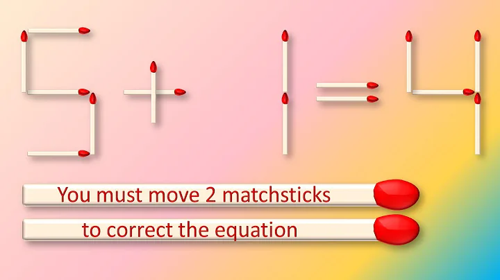 5+1=4 Move 2 Matchsticks