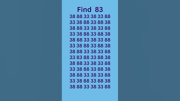can you find 83 in 5 seconds? #wordpuzzlegame #game #mathematics #mindbendingquiz #puzzle6 5