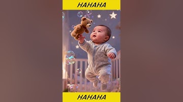 The bear is flying, I want to catch it. | #short #shorts #baby #babies #funny #laugh #babyviral