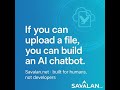 If you can upload a file, you can build an AI chatbot. 💡