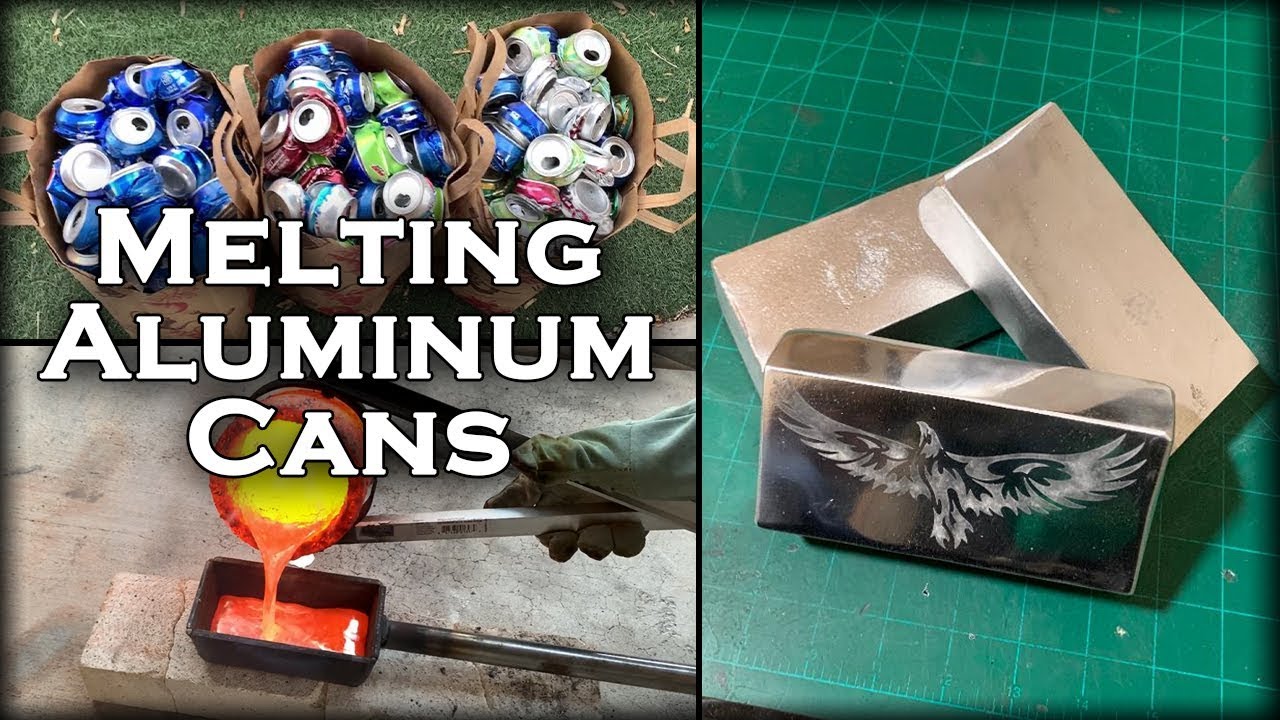 How To Melt Aluminum Cans At Home Simple DIY Recycling Process YouTube