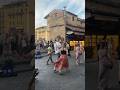 Street performance at Florence Italy