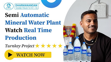 Fully Automatic Mineral Water Plant | Water Purification Process explained | Drinking Water Plant