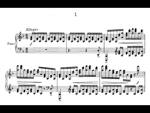 видео: Sergei Prokofiev - 4 Etudes Op. 2 (audio + sheet music)